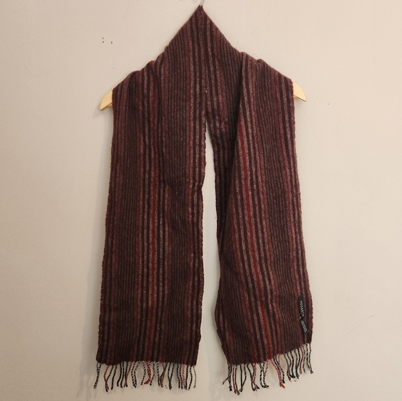 Hogarth Lambswool Scarf - Made in Scotland, Beautiful Stripe, Scottish Wool Mens - Picture 4 of 6